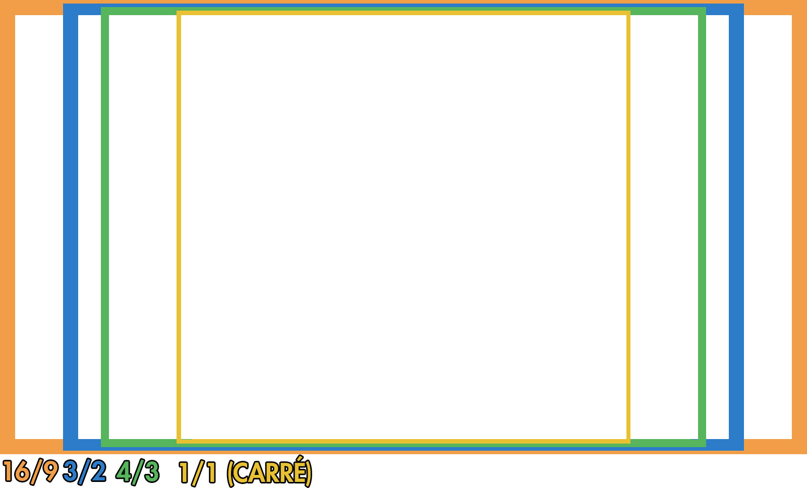 différents ratios d'image différents ratios d'image