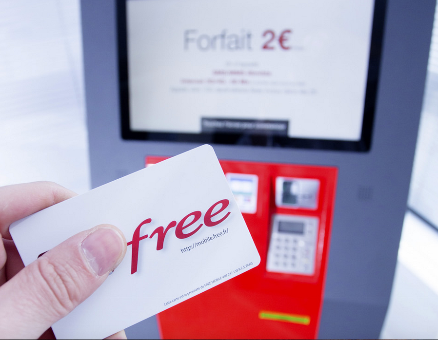 Une borne Free Mobile Une borne Free