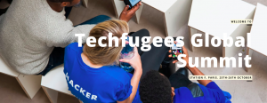 des bénévoles et des acteurs variés pour soutenir le développement de la technologie au service des réfugiés.