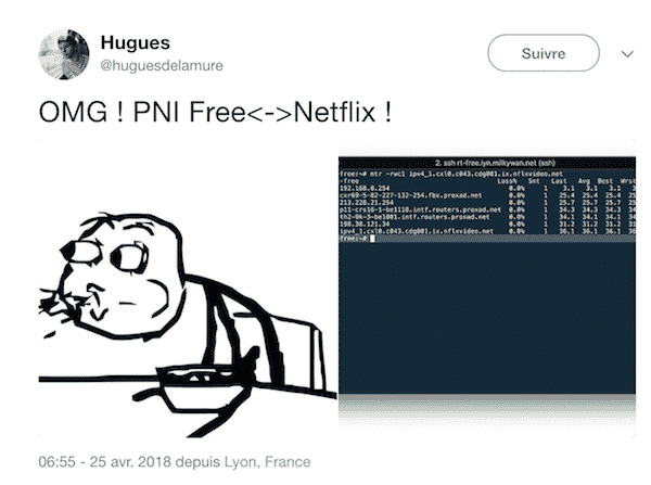 Premier lien interconnexion découvert sur twitter en avril.